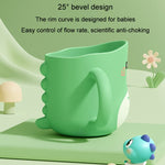 Tasse à eau Mug à brosser les dents Bébé Maison Mignon Dessin Animé Anti-chute Tasse Dinosaure Écologique