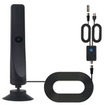 Antenne TV numérique intérieure 4K 1080P pour chaînes locales, portée de 80 km avec amplificateur de signal, 80 km 20 dBi TNT-T2