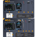 Oscilloscope numérique portable 2 en 1 FNIRSI générateur de signaux, standard, mise à jour