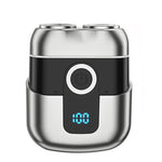 Rasoir électrique magnétique à double anneau, portable, rechargeable, lavable pour homme
