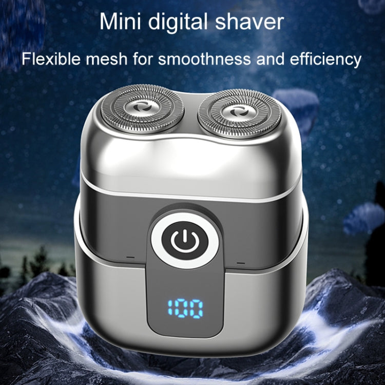 Rasoir électrique magnétique à double anneau, portable, rechargeable, lavable pour homme