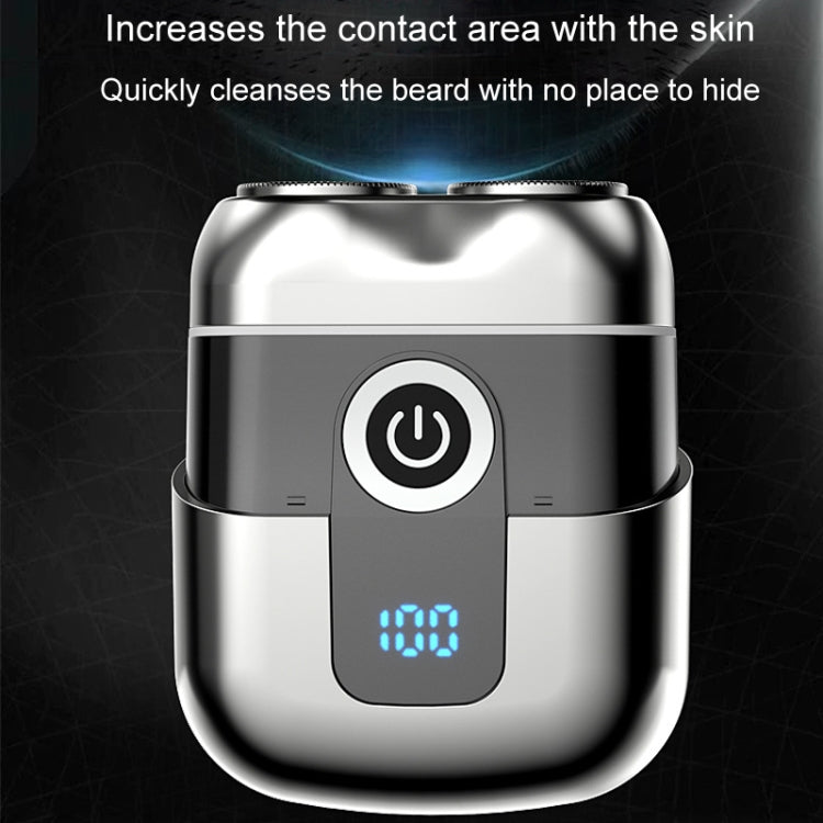 Rasoir électrique magnétique à double anneau, portable, rechargeable, lavable pour homme