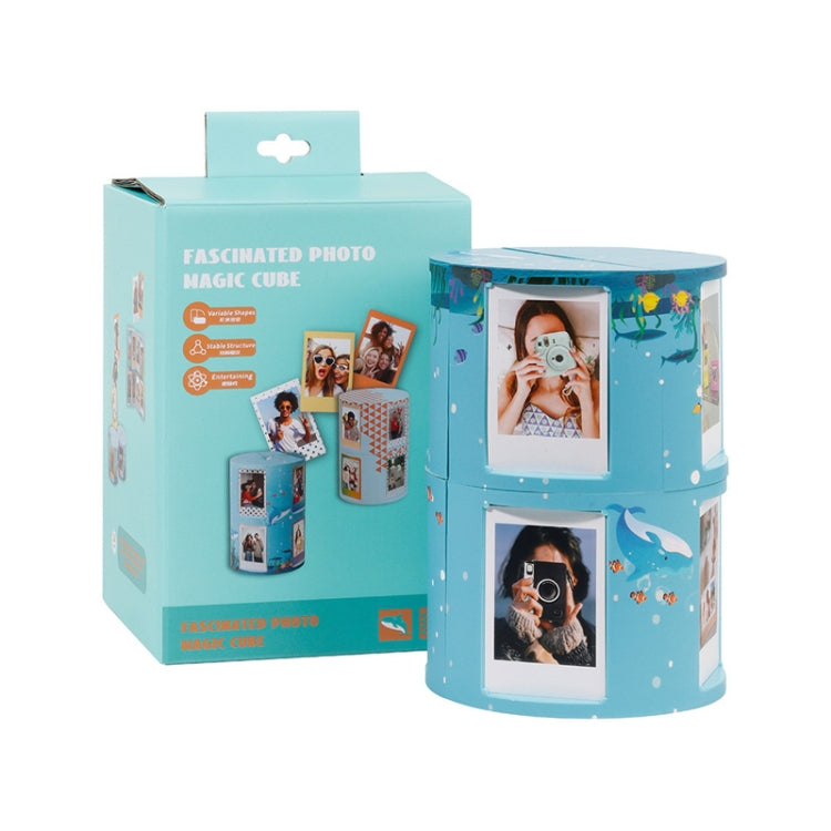 Pour Mini Cadre Photo Transformable DIY de 3 Pouces avec Support et Rangement