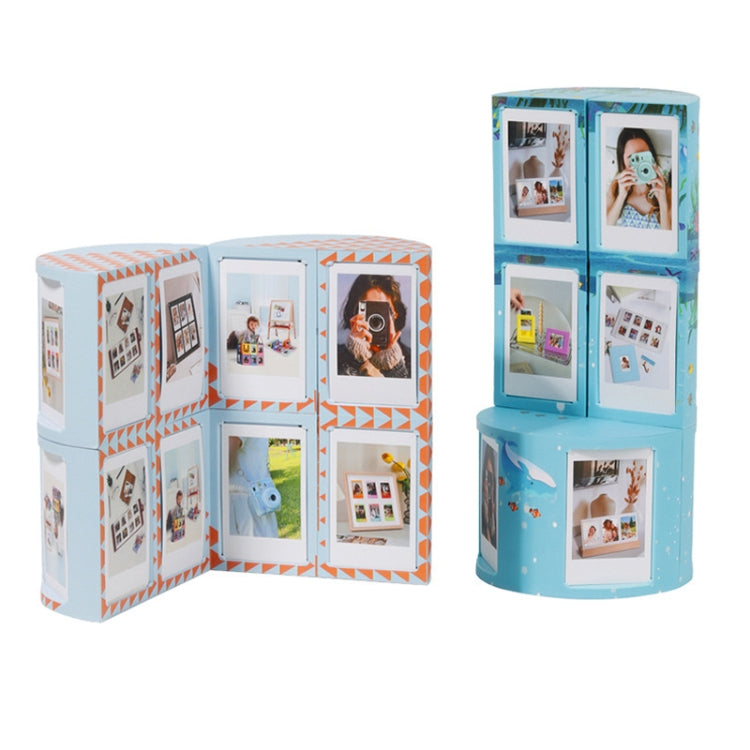 Pour Mini Cadre Photo Transformable DIY de 3 Pouces avec Support et Rangement