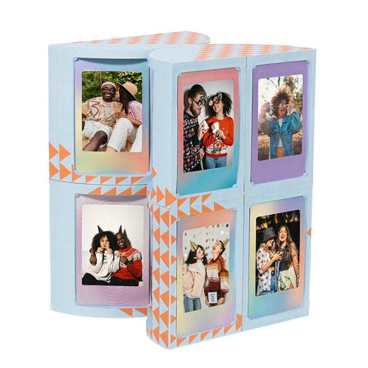 Pour Mini Cadre Photo Transformable DIY de 3 Pouces avec Support et Rangement
