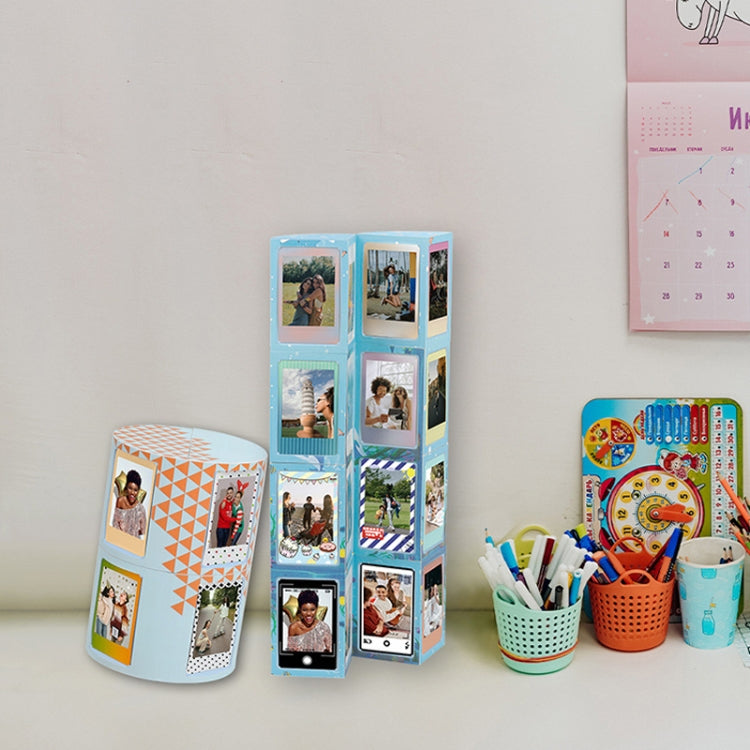 Pour Mini Cadre Photo Transformable DIY de 3 Pouces avec Support et Rangement