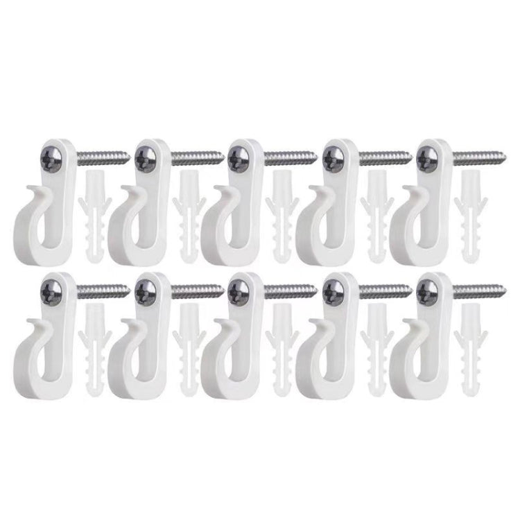Crochets de suspension pour lumières de Noël avec vis Phillips pour fil et lumières LED, 10 pièces/boîte, 20 pièces/boîte, 30 pièces/boîte, 45 pièces/boîte