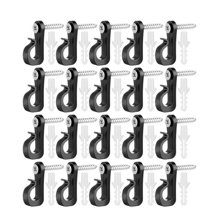 Crochets de suspension pour lumières de Noël avec vis Phillips pour fil et lumières LED, 10 pièces/boîte, 20 pièces/boîte, 30 pièces/boîte, 45 pièces/boîte