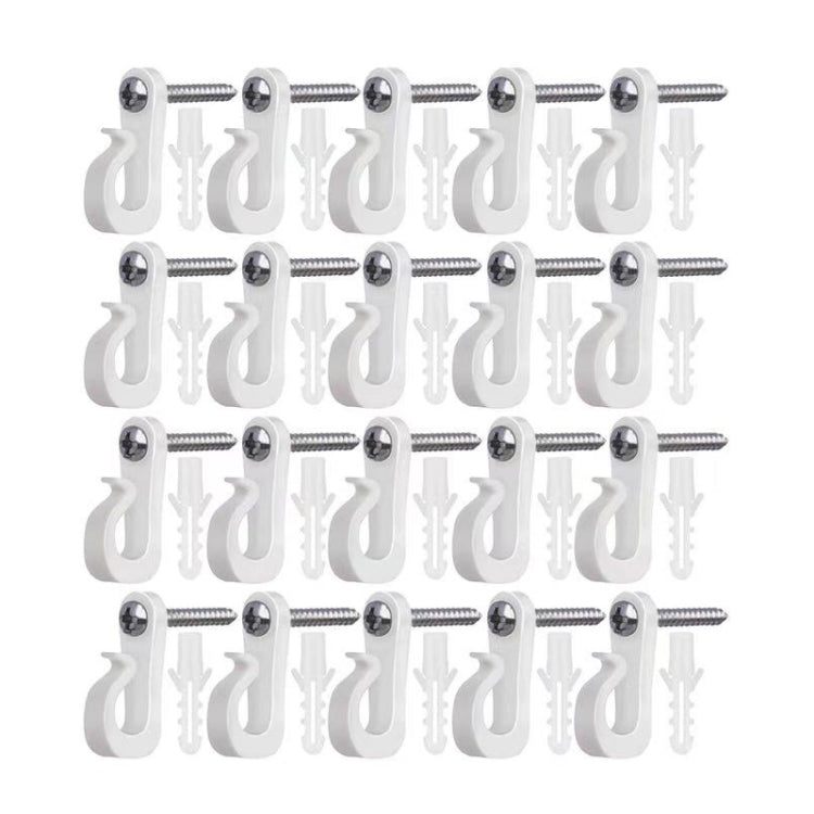 Crochets de suspension pour lumières de Noël avec vis Phillips pour fil et lumières LED, 10 pièces/boîte, 20 pièces/boîte, 30 pièces/boîte, 45 pièces/boîte