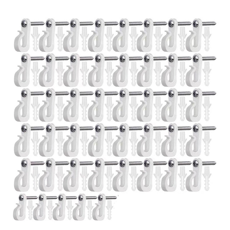 Crochets de suspension pour lumières de Noël avec vis Phillips pour fil et lumières LED, 10 pièces/boîte, 20 pièces/boîte, 30 pièces/boîte, 45 pièces/boîte