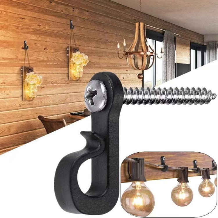 Crochets de suspension pour lumières de Noël avec vis Phillips pour fil et lumières LED, 10 pièces/boîte, 20 pièces/boîte, 30 pièces/boîte, 45 pièces/boîte