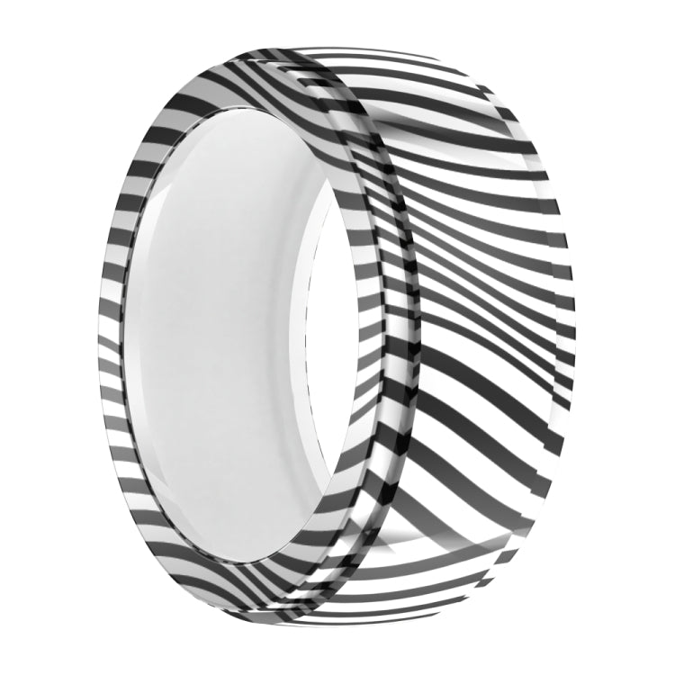 Pour Samsung Galaxy Ring / Oura Ring Housse de protection élastique en silicone imprimée résistante aux rayures, S, M