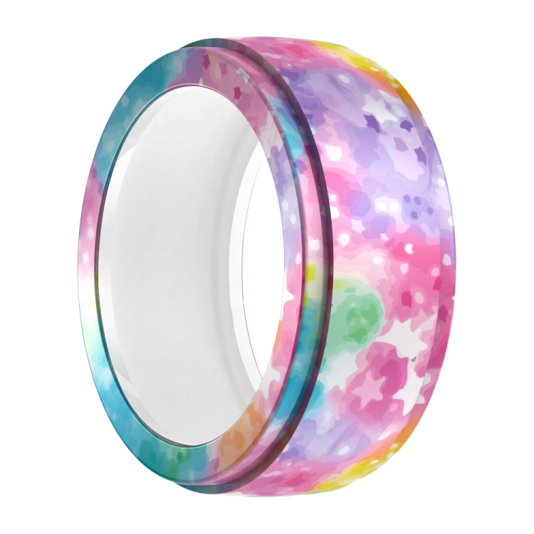Pour Samsung Galaxy Ring / Oura Ring Housse de protection élastique en silicone imprimée résistante aux rayures, S, M