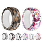 Pour Samsung Galaxy Ring / Oura Ring Housse de protection élastique en silicone imprimée résistante aux rayures, S, M