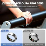 Pour Samsung Galaxy Ring / Oura Ring Étui en silicone de couleur unie résistant aux rayures, S