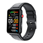 Montre connectée, Bague, ECG, Température, Fréquence cardiaque, Pression artérielle, Santé, Appel Bluetooth, Silicone noir, Silicone rouge, Silicone bleu, Cuir noir, Cuir marron