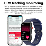 Montre connectée, Bague, ECG, Température, Fréquence cardiaque, Pression artérielle, Santé, Appel Bluetooth, Silicone noir, Silicone rouge, Silicone bleu, Cuir noir, Cuir marron