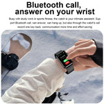 Montre connectée, Bague, ECG, Température, Fréquence cardiaque, Pression artérielle, Santé, Appel Bluetooth, Silicone noir, Silicone rouge, Silicone bleu, Cuir noir, Cuir marron