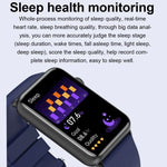 Montre connectée, Bague, ECG, Température, Fréquence cardiaque, Pression artérielle, Santé, Appel Bluetooth, Silicone noir, Silicone rouge, Silicone bleu, Cuir noir, Cuir marron