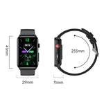 Montre connectée, Bague, ECG, Température, Fréquence cardiaque, Pression artérielle, Santé, Appel Bluetooth, Silicone noir, Silicone rouge, Silicone bleu, Cuir noir, Cuir marron