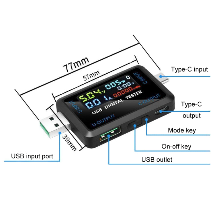 Testeur portable multifonction de tension et courant numérique 6527-Q, 6527-Q