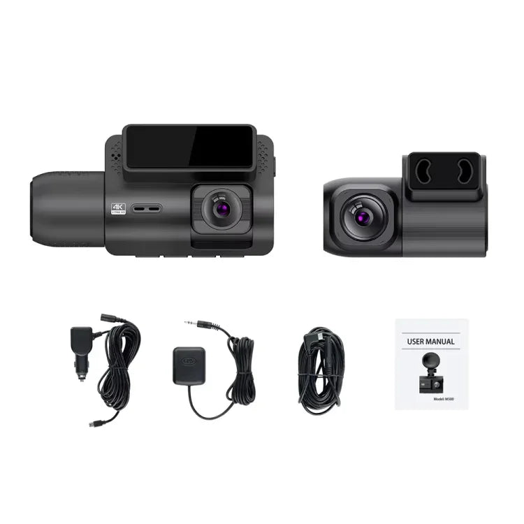 Enregistreur voiture 3 canaux M700A 4K UHD Avant+1080P Intérieur+2K Arrière+GPS+WIFI Caméra de tableau de bord, M700A