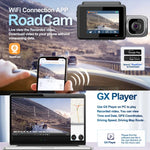 Enregistreur voiture 3 canaux M700A 4K UHD Avant+1080P Intérieur+2K Arrière+GPS+WIFI Caméra de tableau de bord, M700A