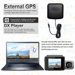 Enregistreur voiture 3 canaux M700A 4K UHD Avant+1080P Intérieur+2K Arrière+GPS+WIFI Caméra de tableau de bord, M700A
