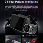 Enregistreur voiture 3 canaux M700A 4K UHD Avant+1080P Intérieur+2K Arrière+GPS+WIFI Caméra de tableau de bord, M700A