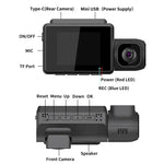 Enregistreur voiture 3 canaux M700A 4K UHD Avant+1080P Intérieur+2K Arrière+GPS+WIFI Caméra de tableau de bord, M700A