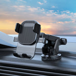 Car Suction Cup Dashboard Automatic Lock Mobile Phone Holder, Glossy Telescopic Base, Glossy Waterfall Base, Brushed Telescopic Base, Brushed Waterfall Base, Black Air Outlet, Orange Air Outlet, Black Telescopic, Orange Telescopic, Black Waterfall     ...
