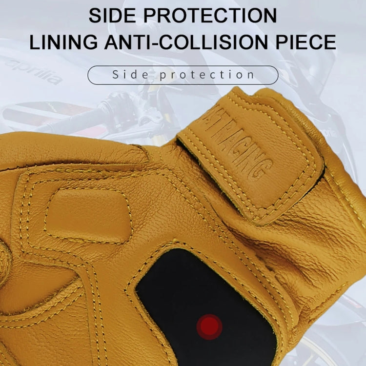GHOST RACING Gants Moto Anti-chute Chauds Respirants à Doigts Complets, M, L, XL, XXL
