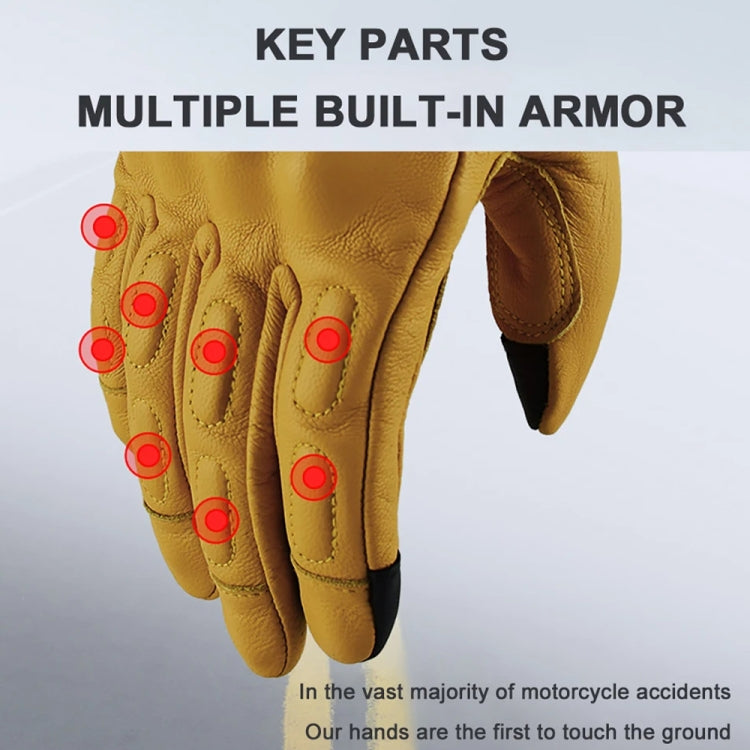 GHOST RACING Gants Moto Anti-chute Chauds Respirants à Doigts Complets, M, L, XL, XXL