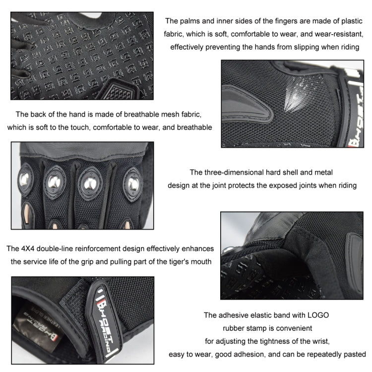 Gants de moto GHOST RACING respirants anti-chute, M, L, XL, XXL