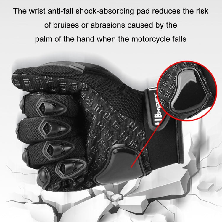 Gants de moto GHOST RACING respirants anti-chute avec coque en caoutchouc et écran tactile, M, L, XL, XXL