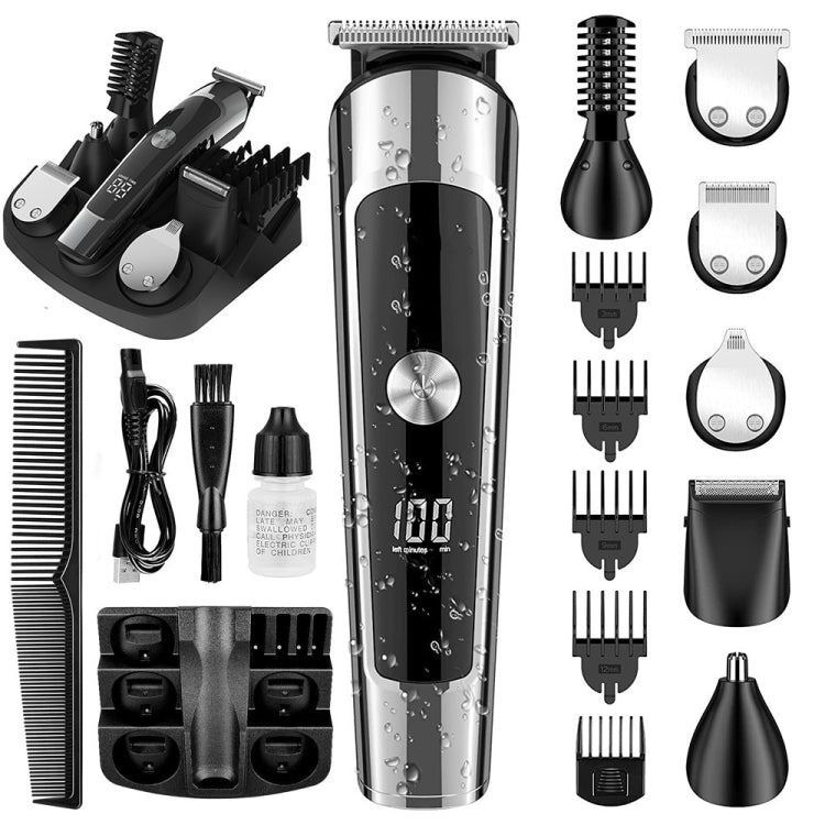 Kit de tondeuse électrique étanche 6 en 1 pour homme Tondeuse nez, tondeuse moustache, rasoir corporel, 8688, 8788, 8988