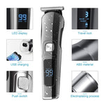Kit de tondeuse électrique étanche 6 en 1 pour homme Tondeuse nez, tondeuse moustache, rasoir corporel, 8688, 8788, 8988