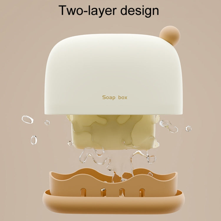 Boîte à savon portative scellée pour salle de bain domestique