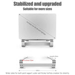Support pour ordinateur portable en alliage d'aluminium, pour les ordinateurs portables de 10 à 18 pouces
