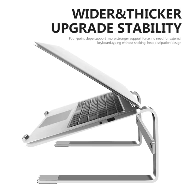 Support d'ordinateur portable de bureau en alliage d'aluminium, rehaussé pour une meilleure dissipation thermique, pour ordinateurs portables de 13 à 17 pouces