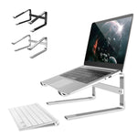 Support d'ordinateur portable de bureau en alliage d'aluminium, rehaussé pour une meilleure dissipation thermique, pour ordinateurs portables de 13 à 17 pouces