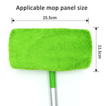 Pour balai Swiffer Sweeper et autres recharges de balai plat de 10 pouces, 2 chiffons éponges, polaire corail gris, polaire corail vert, rayé gris, chenille verte, chenille orange, chenille grise