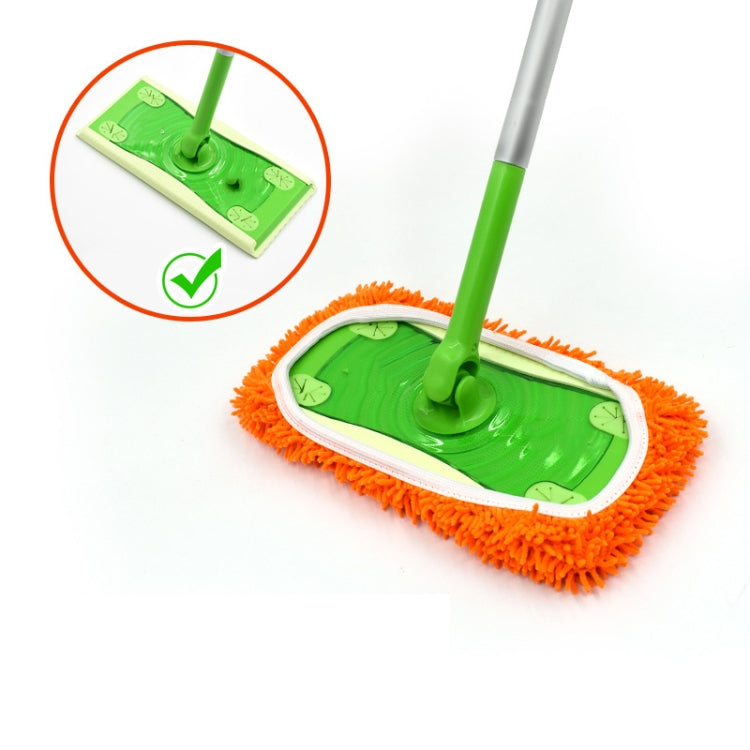 Pour balai Swiffer Sweeper et autres recharges de balai plat de 10 pouces, 2 chiffons éponges, polaire corail gris, polaire corail vert, rayé gris, chenille verte, chenille orange, chenille grise
