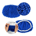 Pour balai Swiffer Sweeper et autres recharges de balai plat de 10 pouces, 2 chiffons éponges, polaire corail gris, polaire corail vert, rayé gris, chenille verte, chenille orange, chenille grise