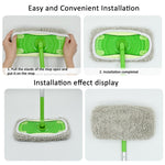 Pour balai Swiffer Sweeper et autres recharges de balai plat de 10 pouces, 2 chiffons éponges, polaire corail gris, polaire corail vert, rayé gris, chenille verte, chenille orange, chenille grise