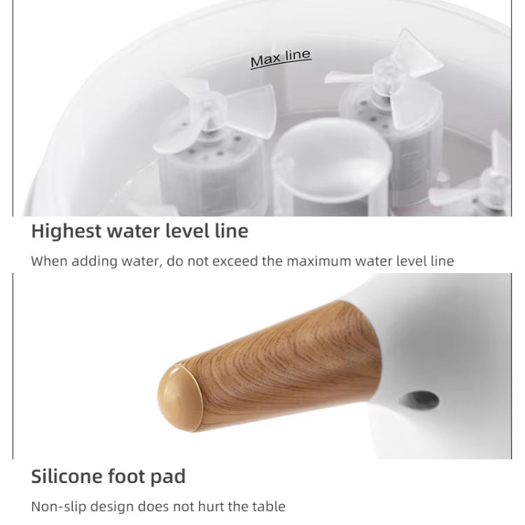 Diffuseur d'aromathérapie dynamique multi-jets avec lumières colorées, télécommande et humidificateur, prise UE, prise US, prise UK
