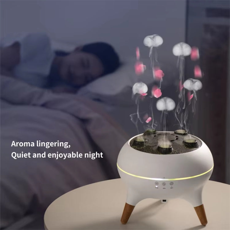 Diffuseur d'aromathérapie dynamique multi-jets avec lumières colorées, télécommande et humidificateur, prise UE, prise US, prise UK
