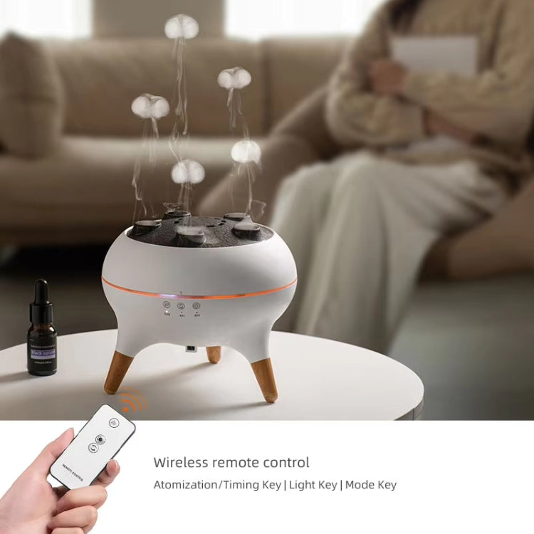 Diffuseur d'aromathérapie dynamique multi-jets avec lumières colorées, télécommande et humidificateur, prise UE, prise US, prise UK