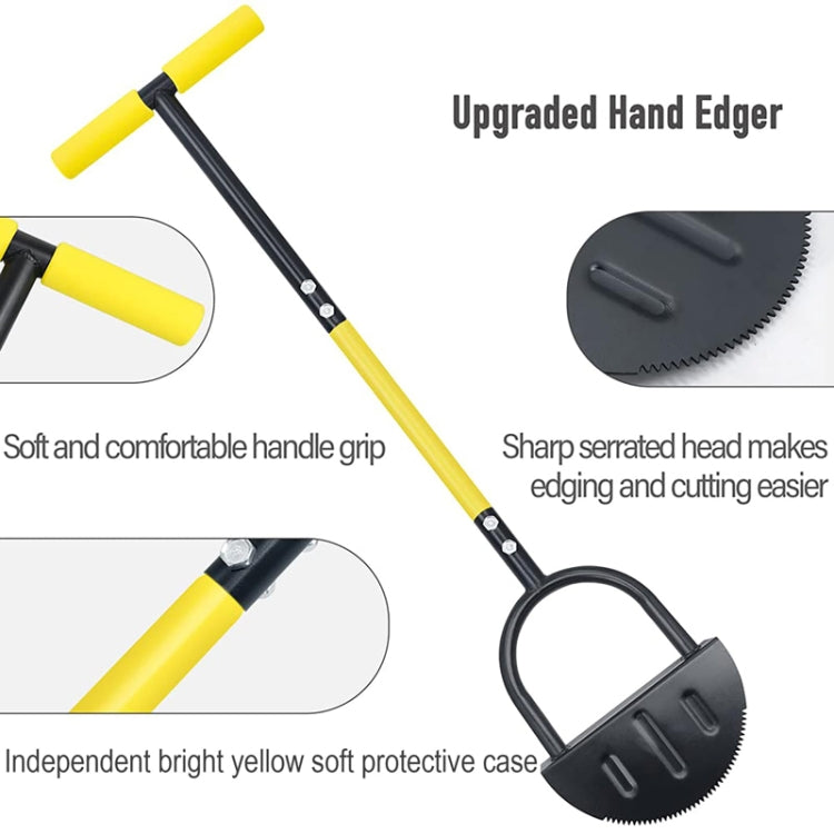 Outdoor Patio Manual Edging Shovel Household Gardening Lawn Edging Tool, Saw Tooth Edge, Sharpened V Edge