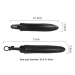 Set de garde-boue pour vélo, allonge et élargit la longueur, garde-boue avant et arrière pour VTT avec dégagement rapide, 08CY0006, 08CY0007, 08CY0008